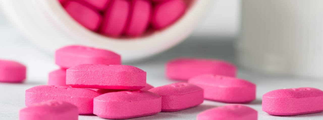 Allergy Medication Spilled from a Bottle